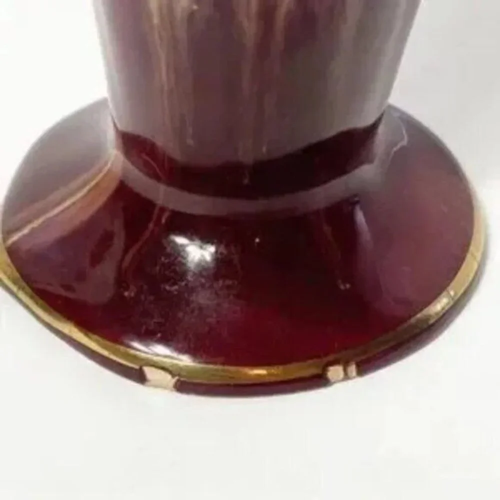 Vintage Bay Keramik Pottery Drip Glaze Vase Multicolor 9